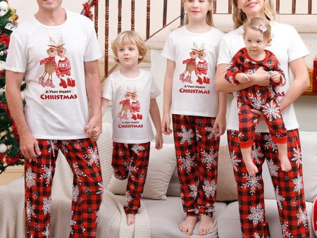 Family Matching Christmas Pajamas with Red Plaid For Discount