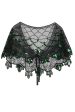 1920s Green Flower Sequin Women Cape Sale