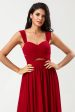 Epitome of Romance A Line Sweetheart Burgundy Long Bridesmaid Dress with Keyhole Online now