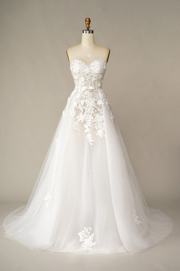 A Line Wedding Dress with Appliques on Sale