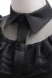 Black Tulle A Line Girl Dress with Belt Supply