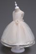 Boat Neck Tulle White Girls Dresses with Bow For Cheap