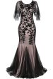 Plus Size Long 1920s Flapper Dress with Sequin For Discount