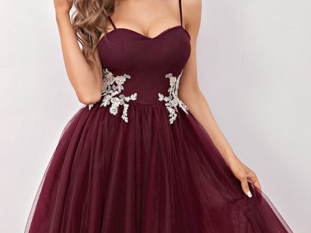 Burgundy Short Prom Homecoming Dress Online Hot Sale