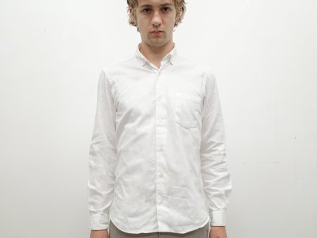 The Single Needle Shirt, Snow | Oxford Online now