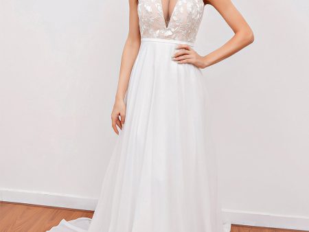 White Embroidery Wedding Dress Fashion