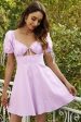 A Line Sweetheart Light Purple Graduation Dress with Keyhole Online Hot Sale