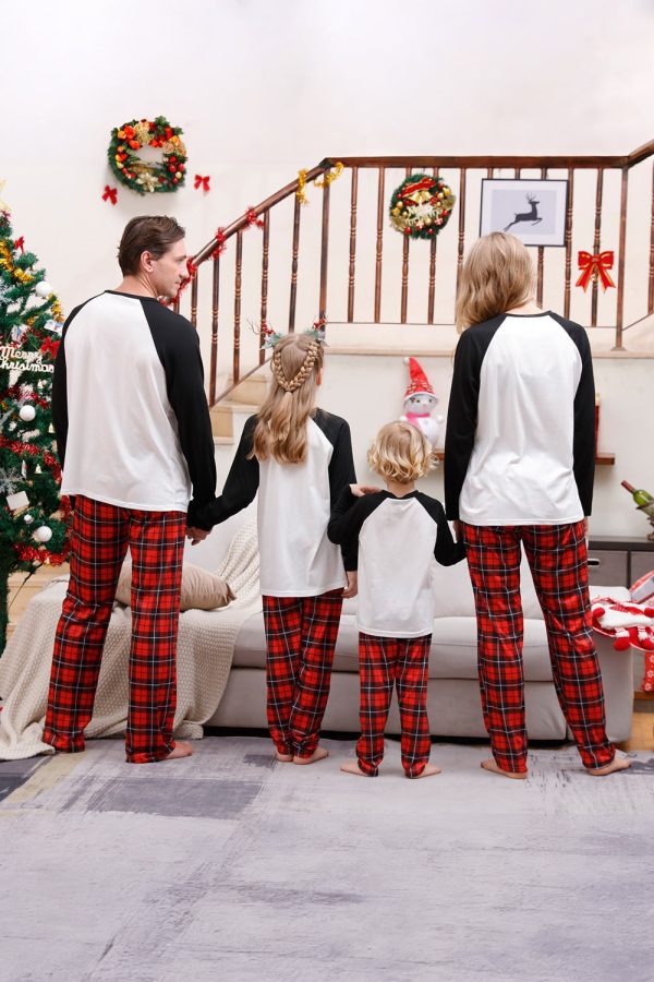 Long Sleeves Plaid Family Christmas Pajamas For Cheap