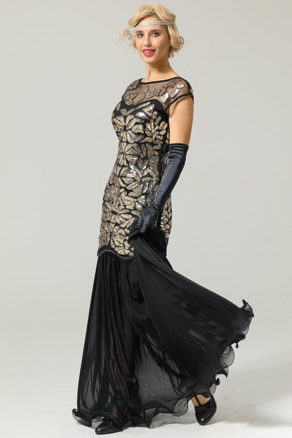 1920s Sequined Flapper Dress Online Sale