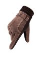 Brown Pigskin Men s Warm Winter Gloves on Sale