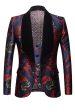 Grey Jacquard Men s Blazers Hot on Sale