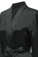 Black Bridesamaid Robe With Lace Fashion