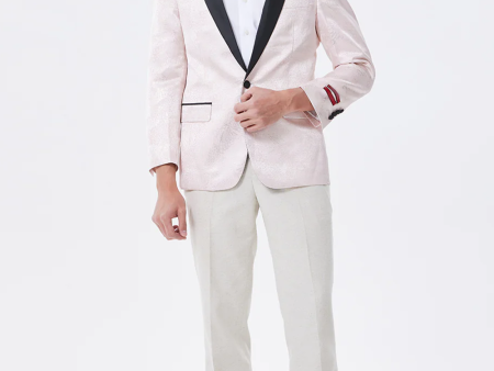 Light Pink Shawl Lapel Men s Blazer Sale