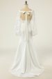 White Mermaid Long Sleeves Wedding Dress Online