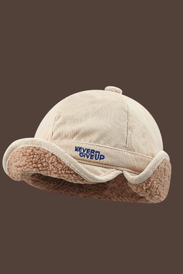 White Warm Peaked Hat For Sale