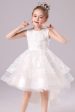 White High-low Flower Girl Dress with Bow Discount