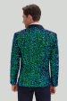 Green Men s Sequined Blazer Jacket Sale