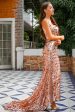 Champagne Sequins Prom Dress Hot on Sale