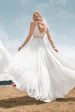 A-Line Simple Long Beach Simple Wedding Dress For Sale