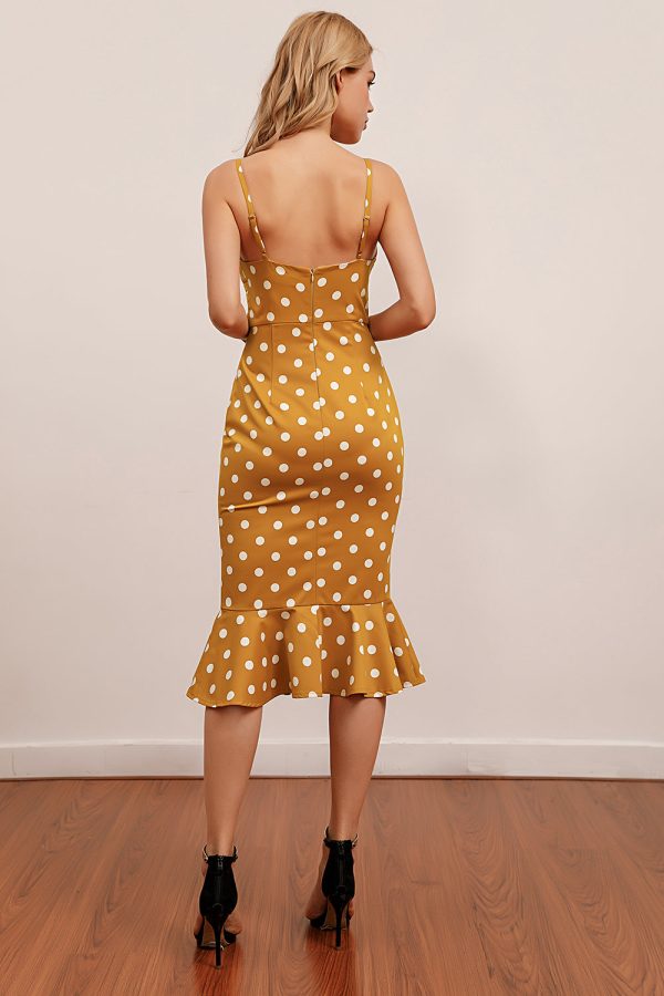 Polka Dots Mermaid 1960s Dress Online Sale