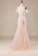 Champagne Mermaid Long Wedding Dress with Lace Hot on Sale