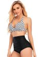 Two Piece High Waist Halter Swimsuits For Sale