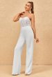 Sweetheart Ivory Wedding Jumpsuits with Lace For Sale