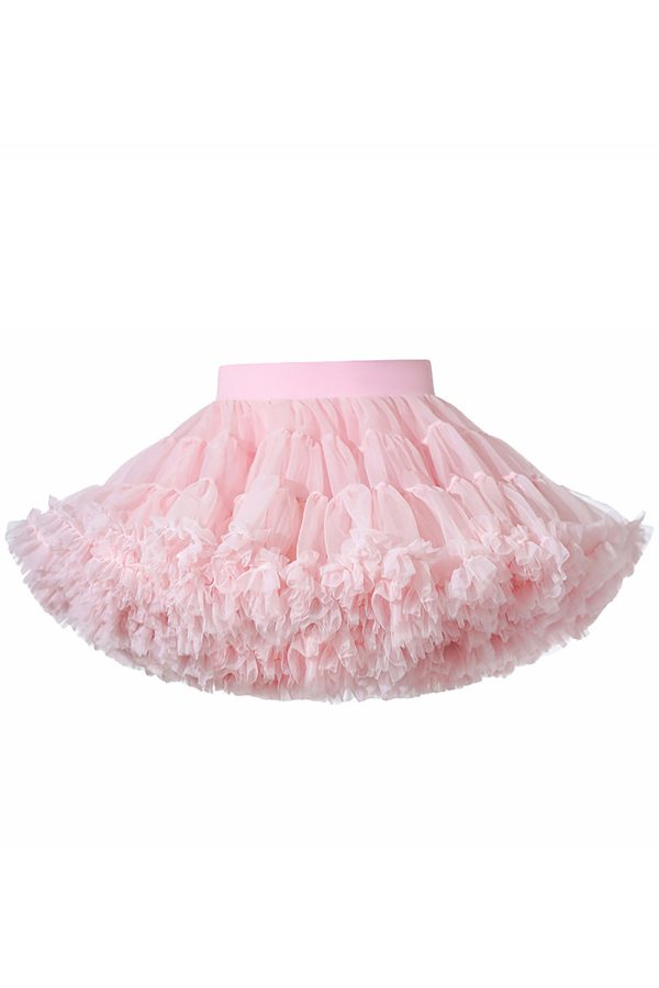 Champagne Ruffled Girl Tutu Skirt Online