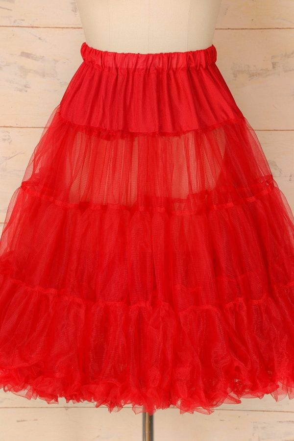 Tulle Red Petticoat For Cheap