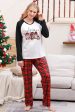 Long Sleeves Plaid Family Christmas Pajamas For Cheap