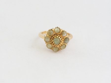 Vintage Cat s Eye Chrysoberyl Cluster Ring Supply