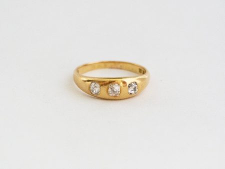 Vintage 3 Diamond Ring Fashion