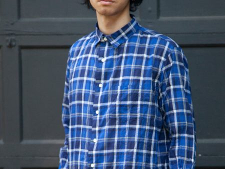 The Notch Shirt, Blue Check For Sale