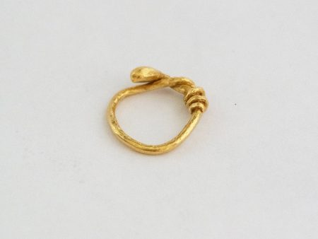 Vintage Twisted Pinky Ring 20 K Hot on Sale